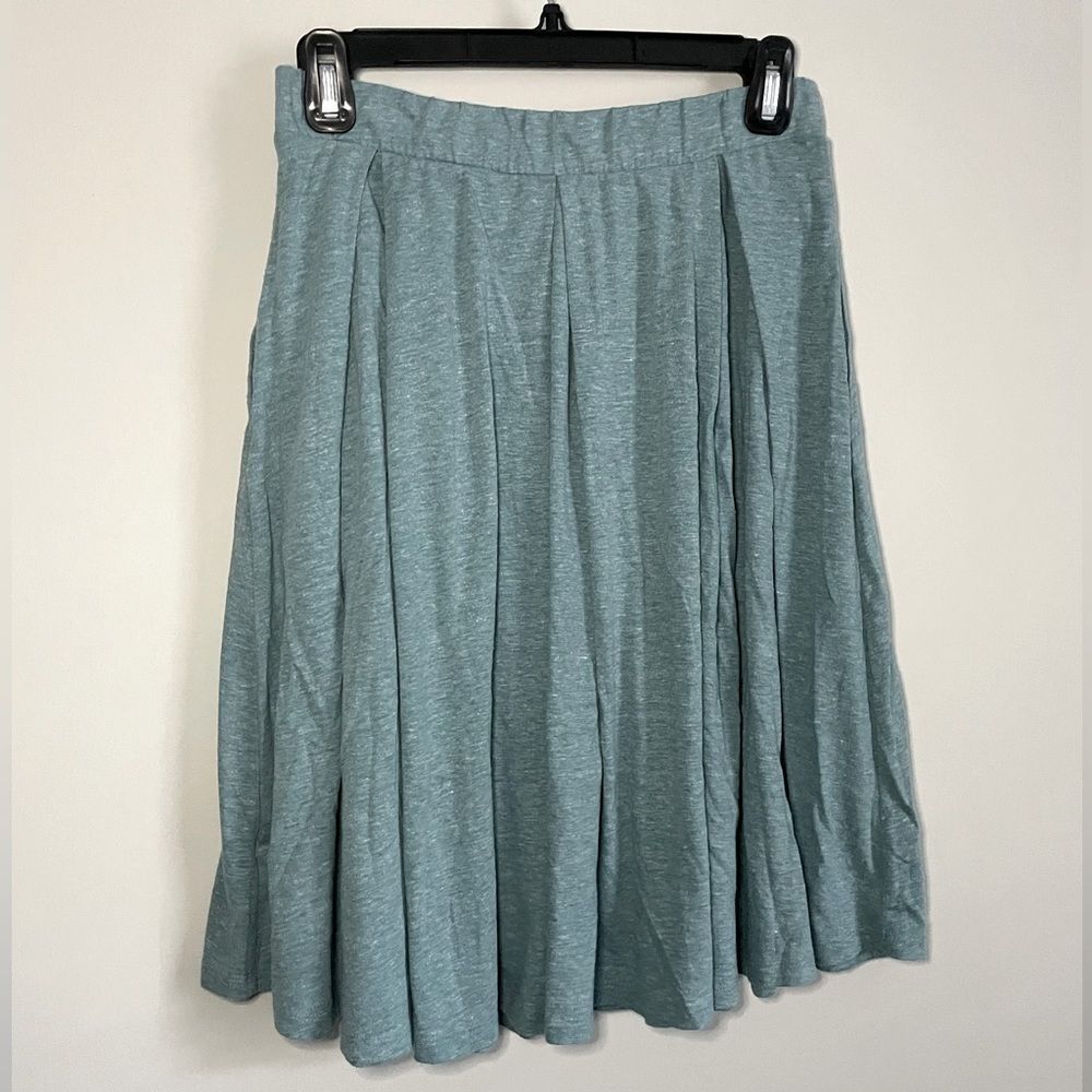 Heathered Blue Lularoe Madison Skirt Polly Pocket Core